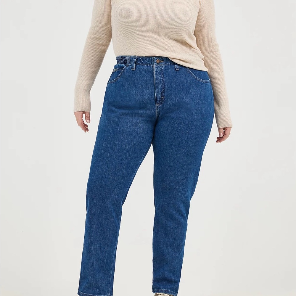 Lee women’s Relaxed fit side Elastic (Plus) jeans Lee . NWT